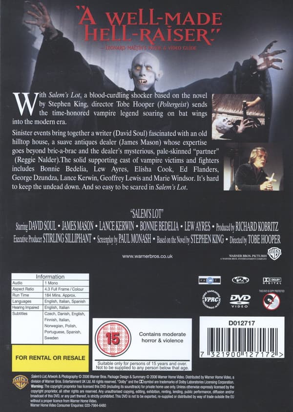 Salem's Lot (Stephen King) (DVD)