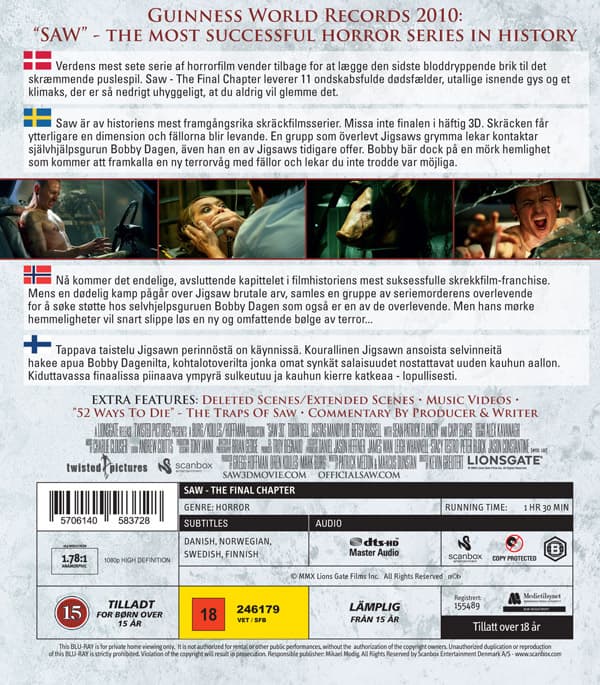 Saw 7 / The final chapter (Blu-ray 3D)