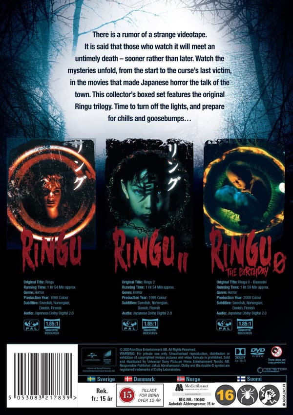 The Ring collection (3 filmer) (3 DVD)
