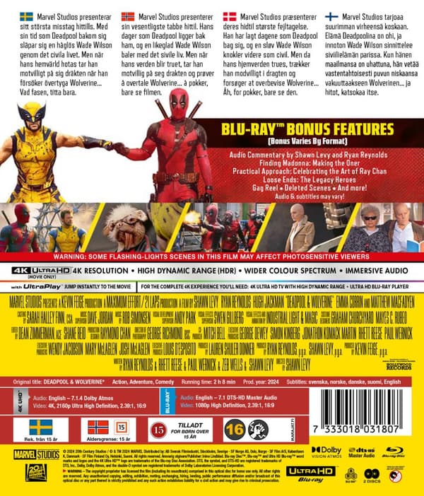 Deadpool & Wolverine (4K Ultra HD + Blu-ray)