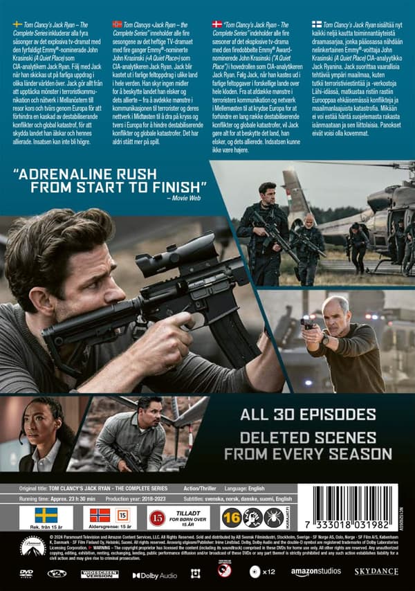 Tom Clancy's Jack Ryan / Complete Series (12 DVD)