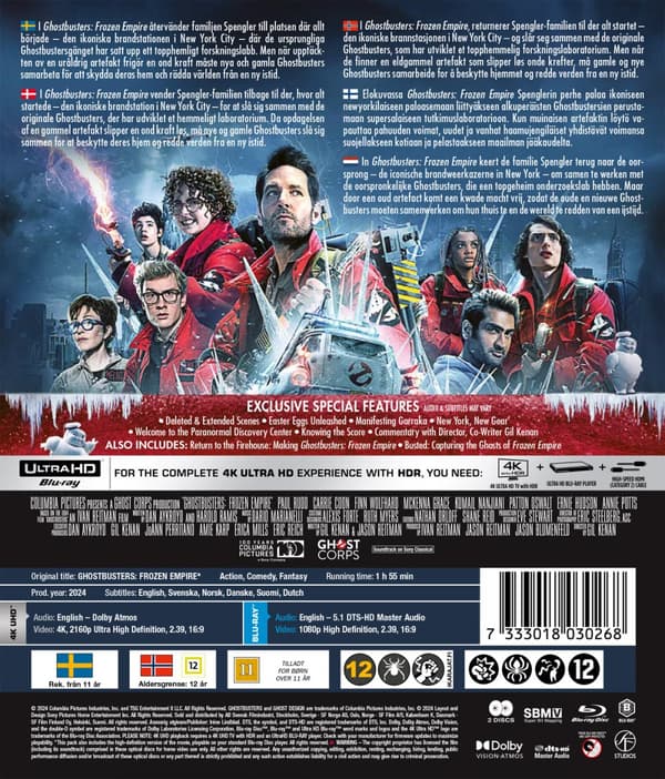 Ghostbusters: Frozen empire (4K Ultra HD + Blu-ray)