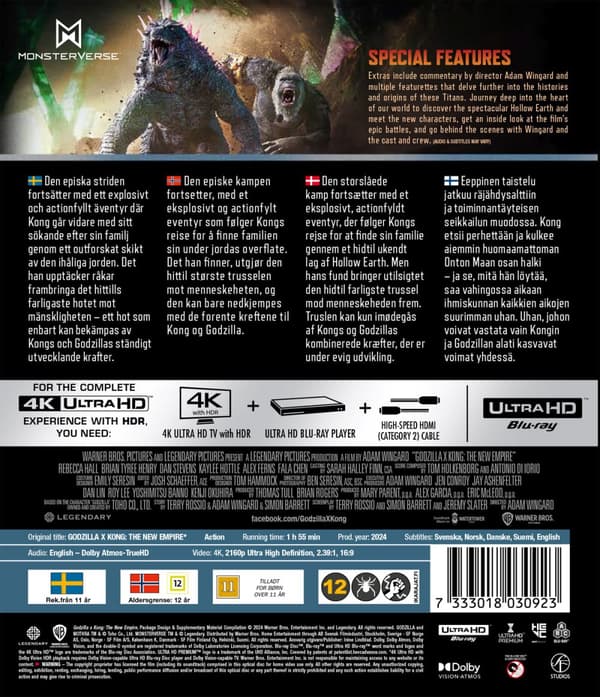 Godzilla x Kong: The new empire (4K Ultra HD)