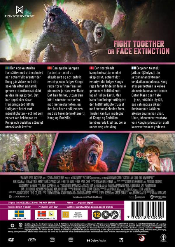 Godzilla x Kong: The new empire (DVD)