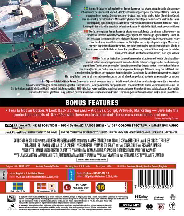 True lies (4K Ultra HD + Blu-ray)