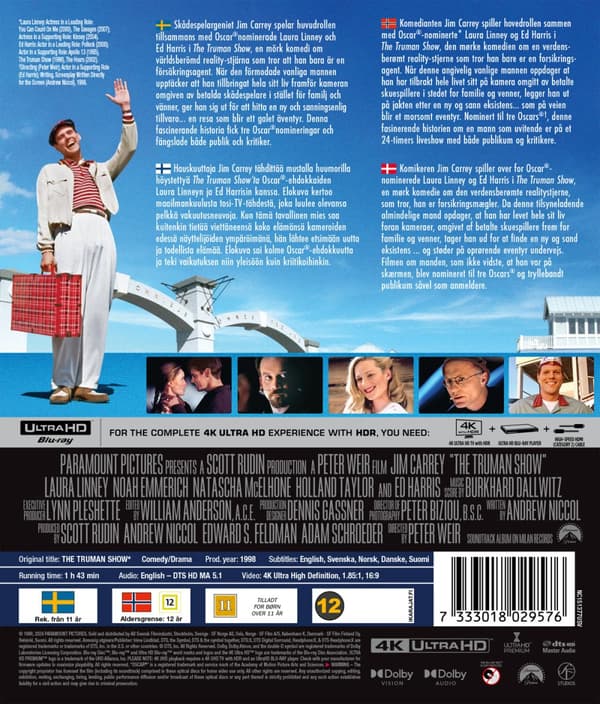 The Truman show (4K Ultra HD)