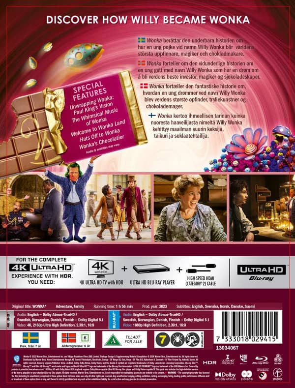 Wonka - Ltd Steelbook (4K Ultra HD + Blu-ray)