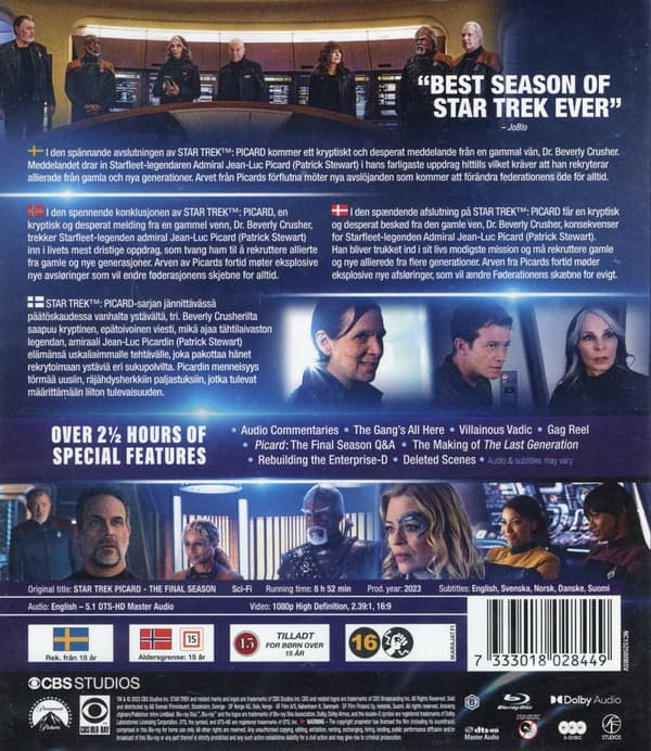 Star Trek / Picard / Säsong 3 (3 Blu-ray)