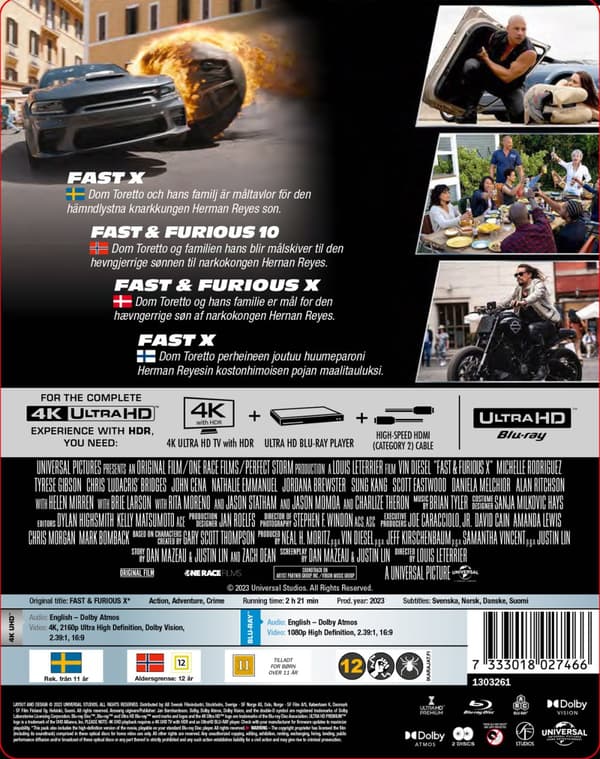 Fast & Furious 10 (Fast X) - Ltd Steelbook (4K Ultra HD + Blu-ray)