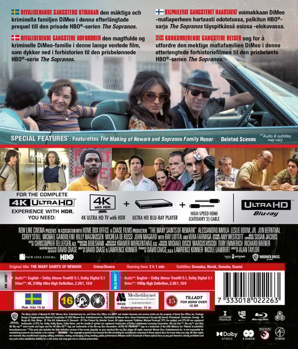 The many saints of Newark - A Sopranos story (4K Ultra HD + Blu-ray)