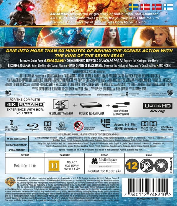 Aquaman 1 (4K Ultra HD + Blu-ray)