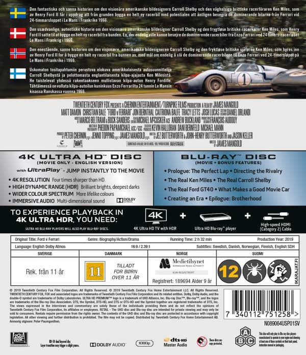 Le Mans '66 (4K Ultra HD + Blu-ray)