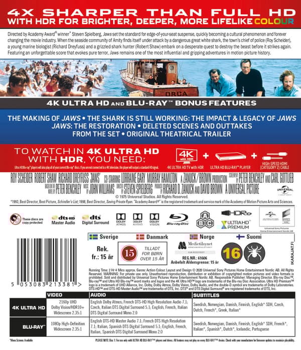 Hajen 1 (4K Ultra HD + Blu-ray)