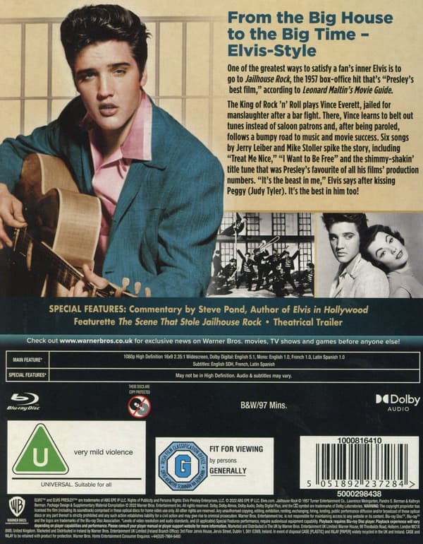 Presley Elvis: Jailhouse Rock (Ej sv.text) (Blu-ray + DVD + CD)