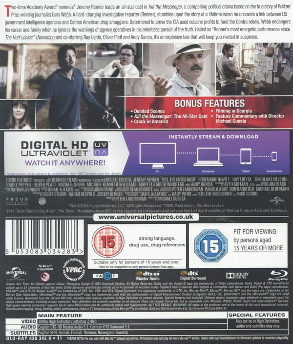 Kill the messenger (Blu-ray)