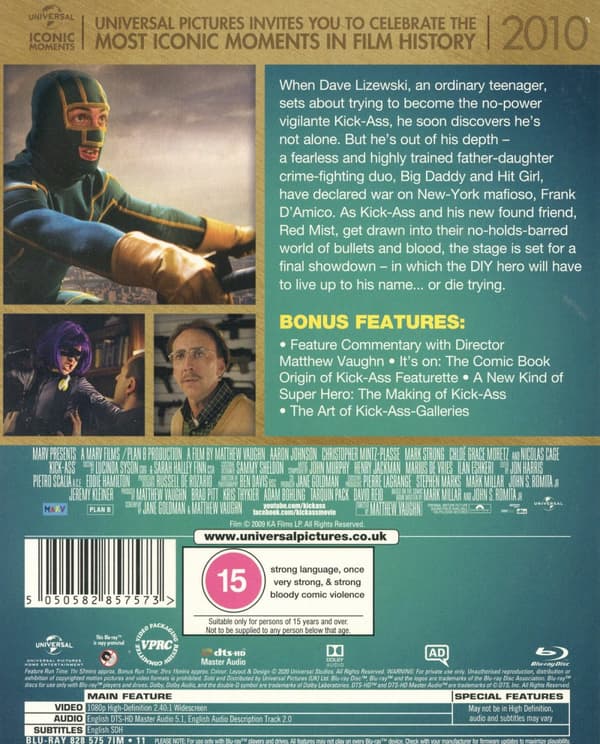 Kick-Ass 1 (Ej svensk text) (Blu-ray)