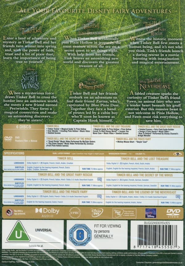 Tingeling collection 1-6 (Ej sv. tal eller text) (6 DVD)