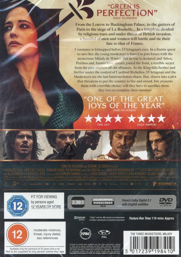 De tre musketörerna - Milady  Del 2 (Ej text) (DVD)