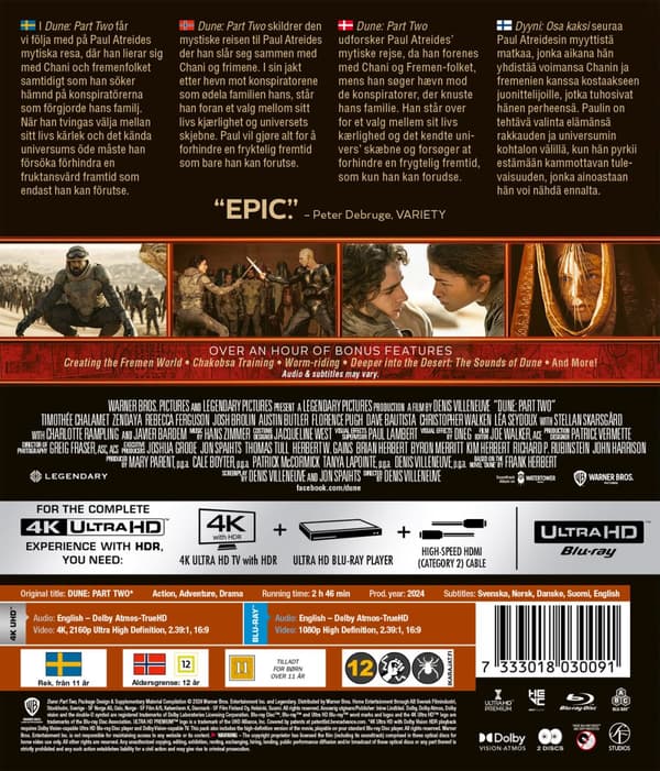 Dune 2 (2024) (4K Ultra HD + Blu-ray)
