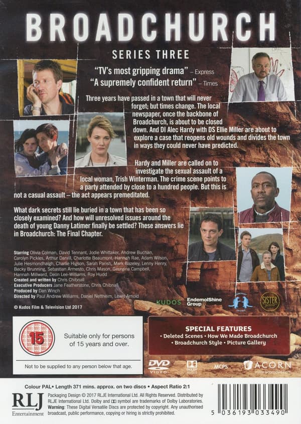 Broadchurch / Säsong 3 (Ej svensk text) (2 DVD)