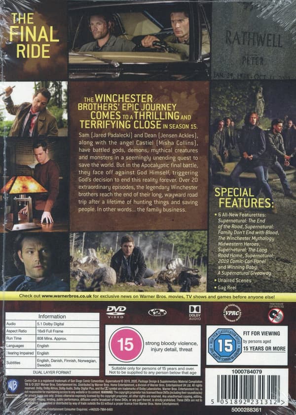 Supernatural / Säsong 15 (5 DVD)