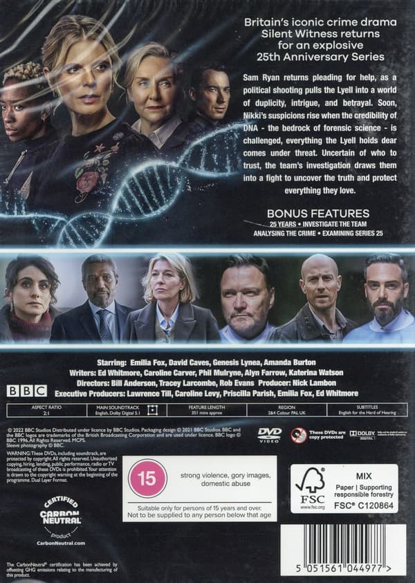 Tyst vittne: Säsong 25 (Ej svensk text) (2 DVD)