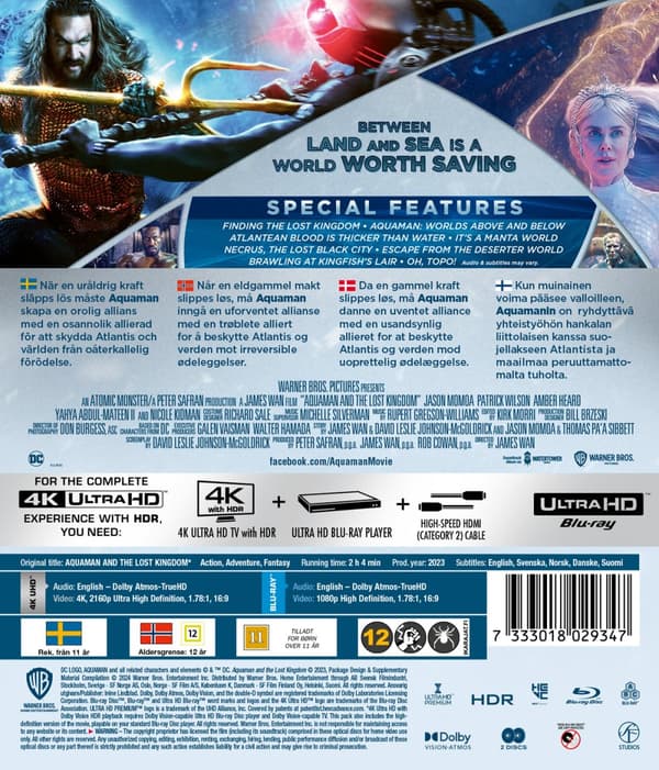 Aquaman 2 - And the Lost Kingdom (4K Ultra HD + Blu-ray)