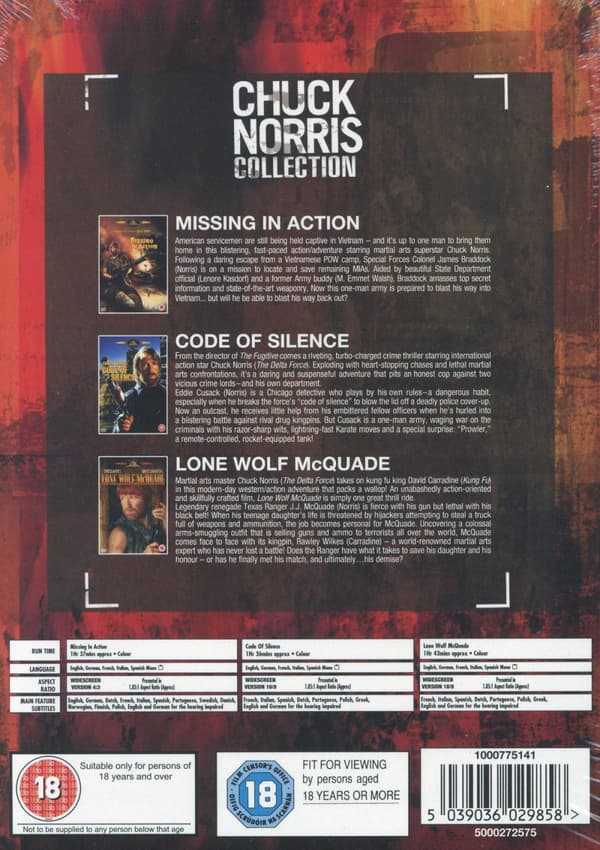 Chuck Norris Collection - 3 filmer (Ej sv. text) (3 DVD)