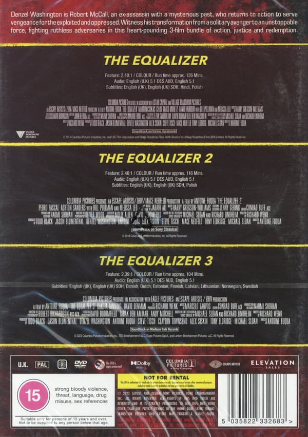 The Equalizer 1-3 (import) (3 DVD)