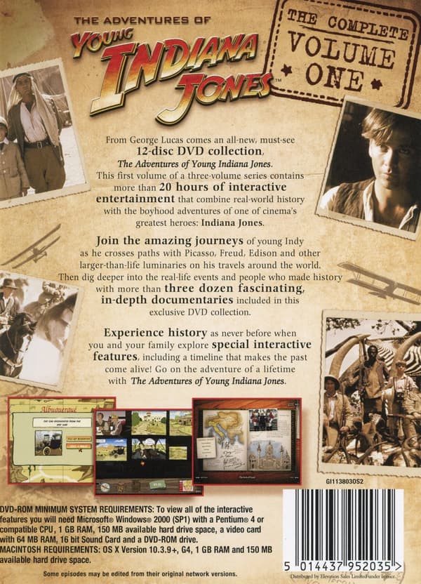 Young Indiana Jones vol 1  (Ej svensk text) (12 DVD)