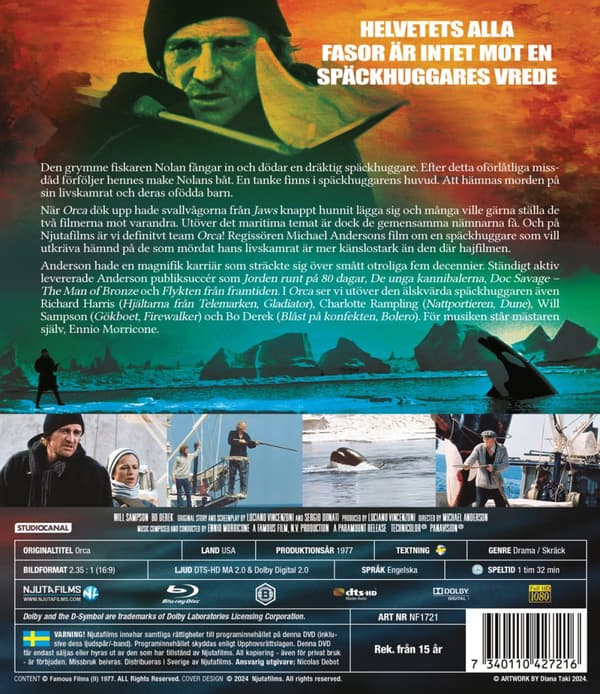 Orca - djupets hämnare (Blu-ray)