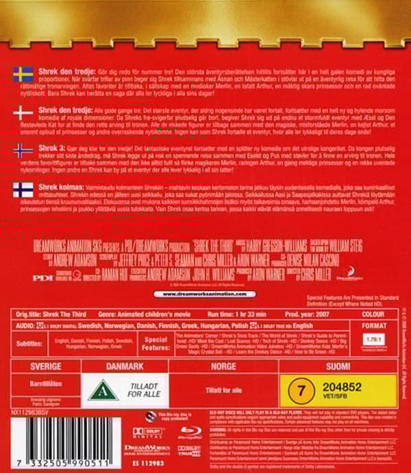 Shrek 3 (Blu-ray)