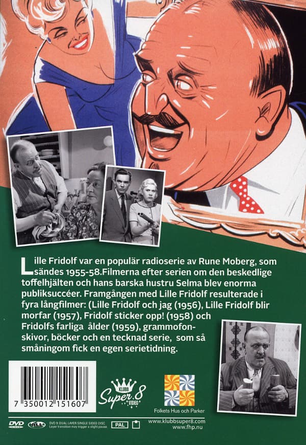 Lille Fridolf / Toffelhjälteboxen (4 filmer) (4 DVD)
