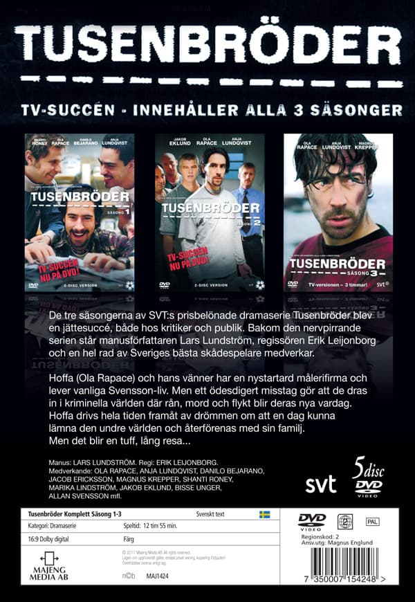 Tusenbröder box / Säsong 1-3 (5 DVD)