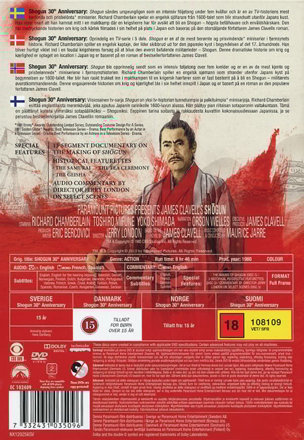 Shogun - Miniserien (5 DVD)