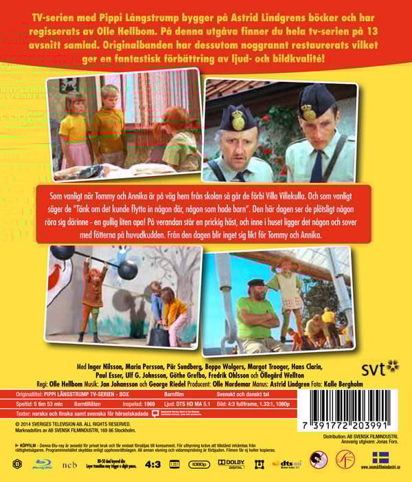 Pippi Långstrump / TV-serien - Remastrad (2 Blu-ray)