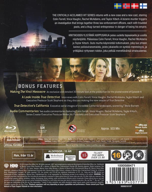 True Detective / Säsong 2 (3 Blu-ray)