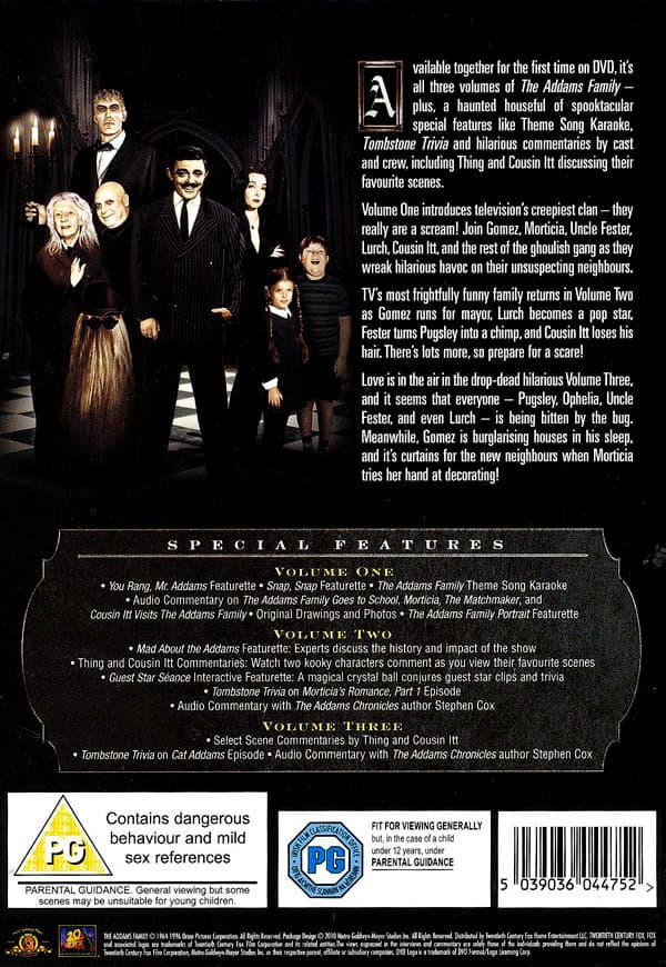 Familjen Addams / Säsong 1-3/ Complete box set (9 DVD)
