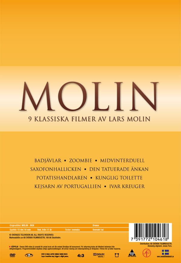 Lars Molin / Samlade klassiker - Nyutgåva (7 DVD)