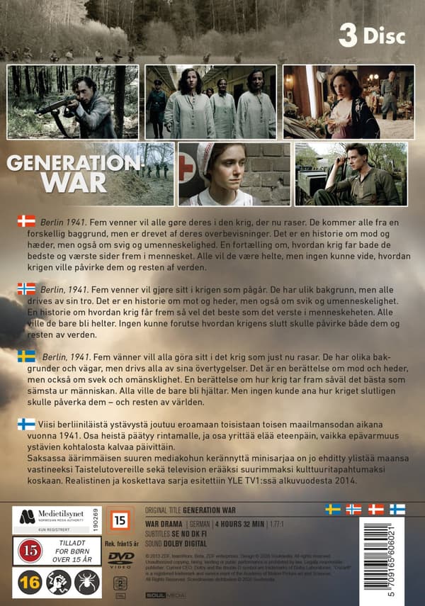 Krigets unga hjärtan (3 DVD)