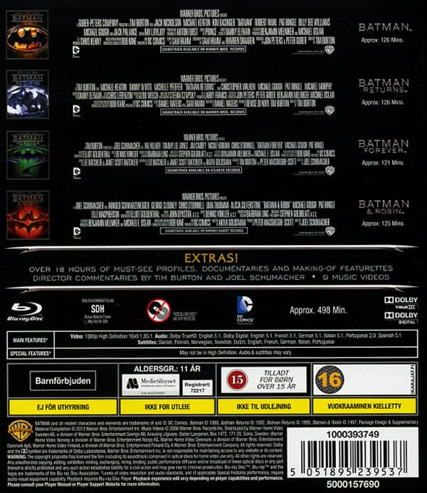 Batman / Movie collection (1989-1997) (4 Blu-ray)