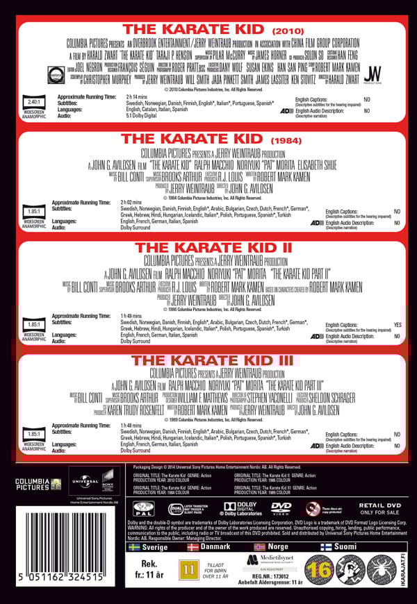 Karate Kid 1-4 Collection (4 DVD)