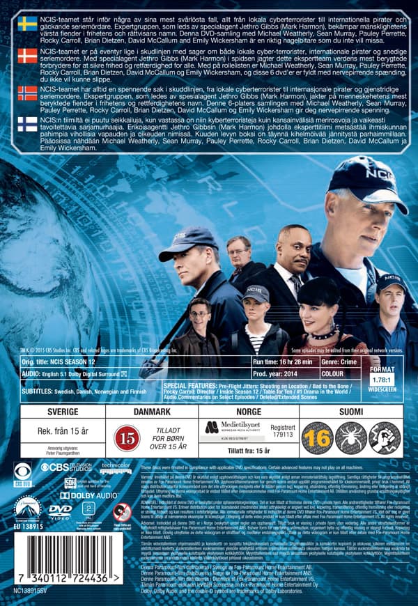 NCIS / Säsong 12 (6 DVD)