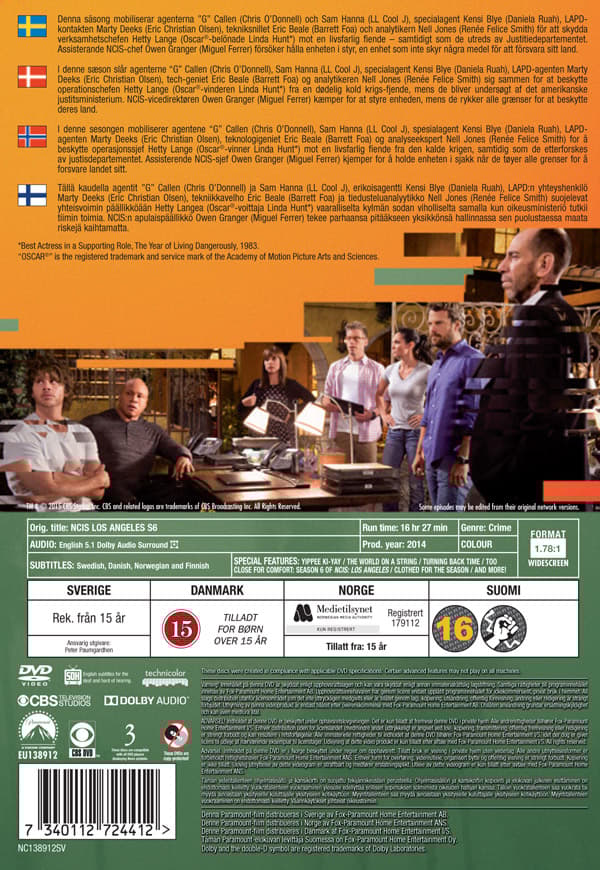 NCIS Los Angeles / Säsong 6 (6 DVD)