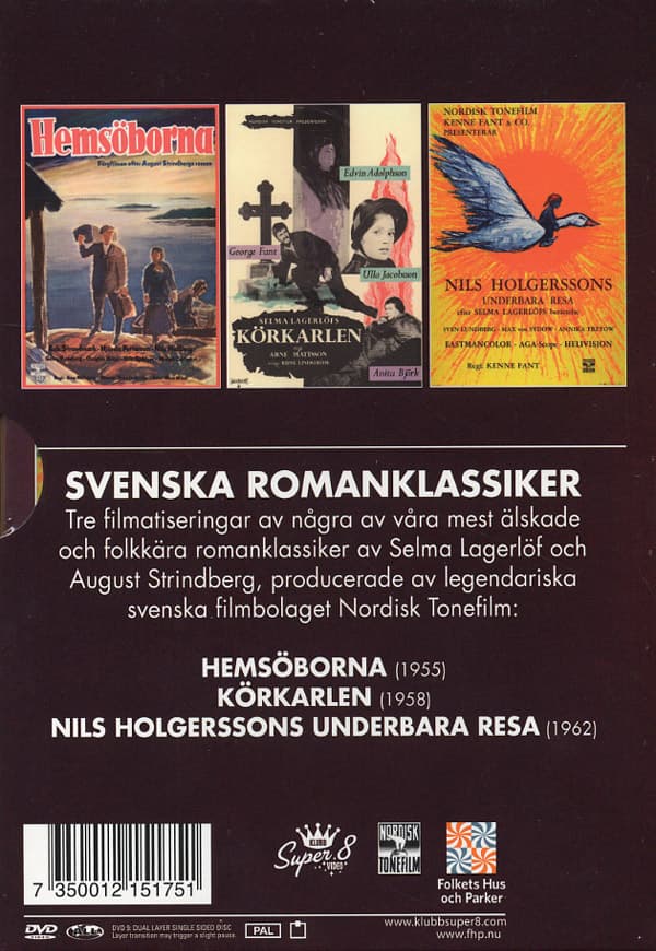 Svenska romanklassiker (3 filmer) (3 DVD)