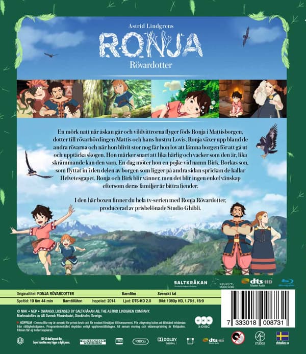 Ronja Rövardotter - TV-Serien (3 Blu-ray)