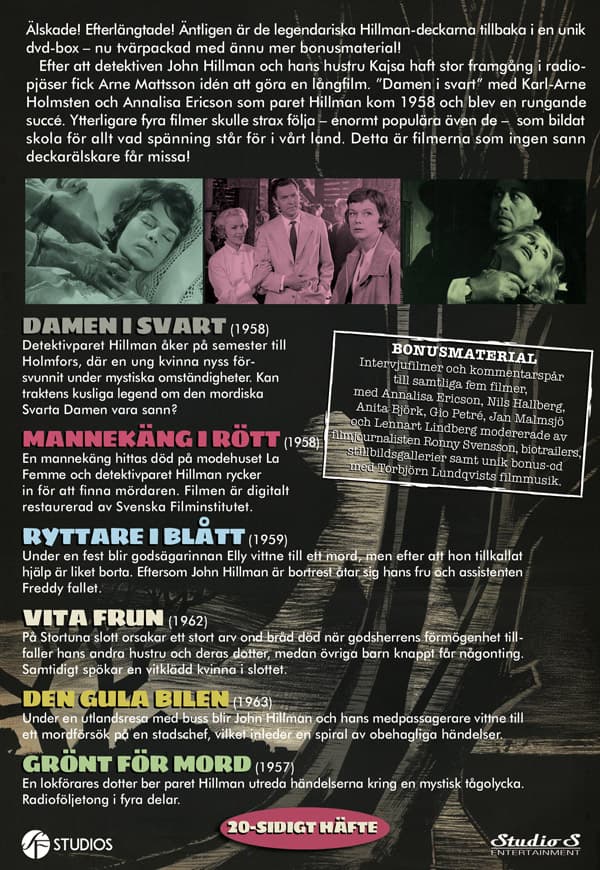 Den stora Hillmanboxen 1958-63 (6 filmer) (8 DVD)