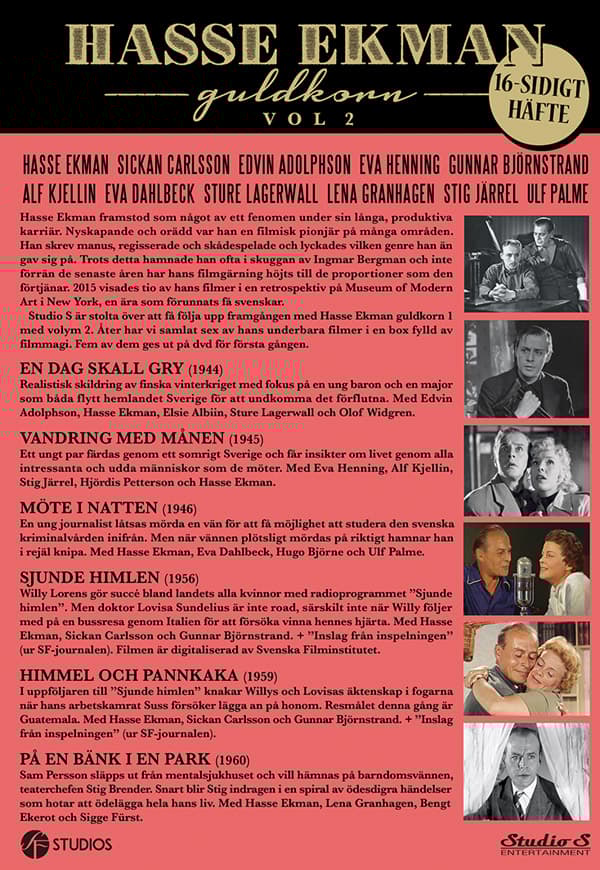 Hasse Ekman: Guldkorn vol 2 (6 filmer) (6 DVD)