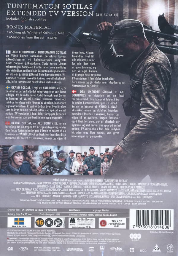 Okänd soldat (2017) - TV-serien (3 DVD)