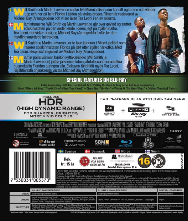 Bad boys 1 (4K Ultra HD + Blu-ray)